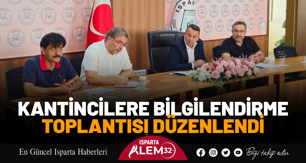 Kantincilere Bilgilendirme Toplantısı Düzenlendi