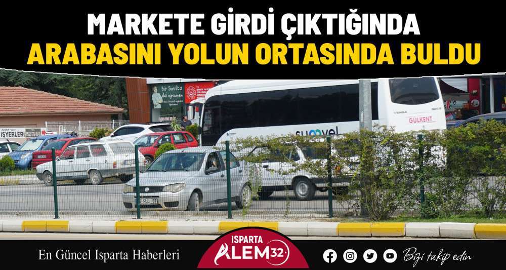 Arabasını yolun ortasında buldu