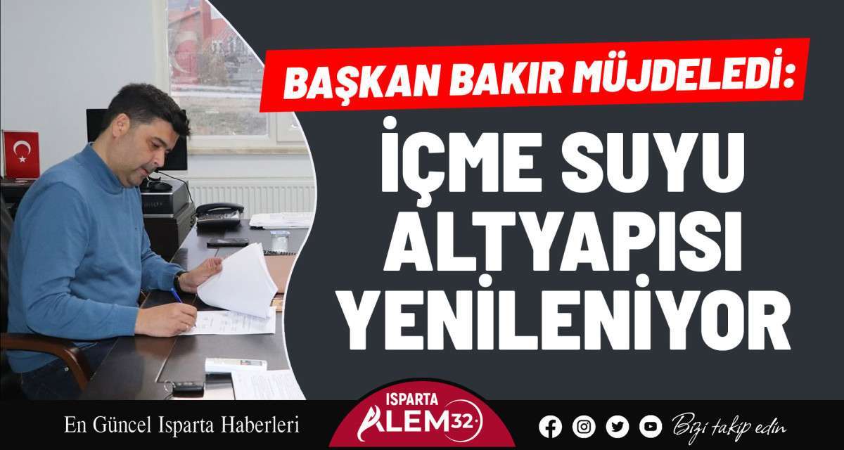 Uluborlu’nun içme suyu hattı yenileme projesi ihalesine çok sayıda firma