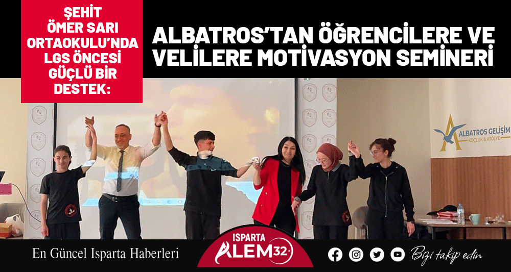 Şehit Ömer Sarı Ortaokulu’nda sınav öncesi moral ve motivasyon desteği