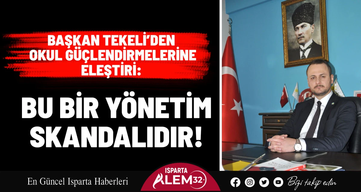 İyi Parti Isparta İl Başkanı Dr. İbrahim Tekeli, daha önce