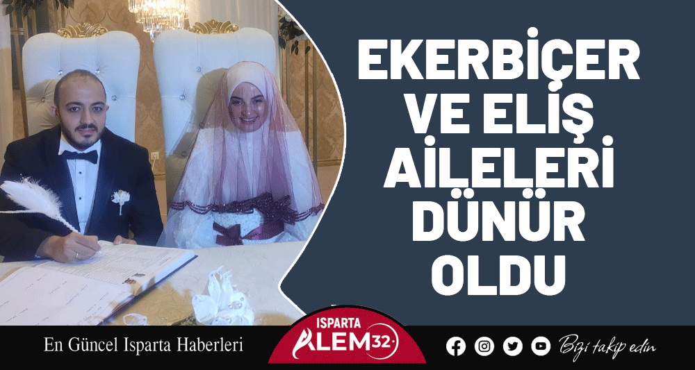 Isparta Belediye Meclis Üyesi Bahri Ekerbiçer kızını evlendirdi.