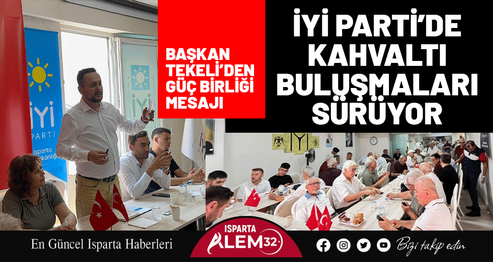 İyi Parti İl Başkanı Dr. İbrahim Tekeli ve parti üyeleri,