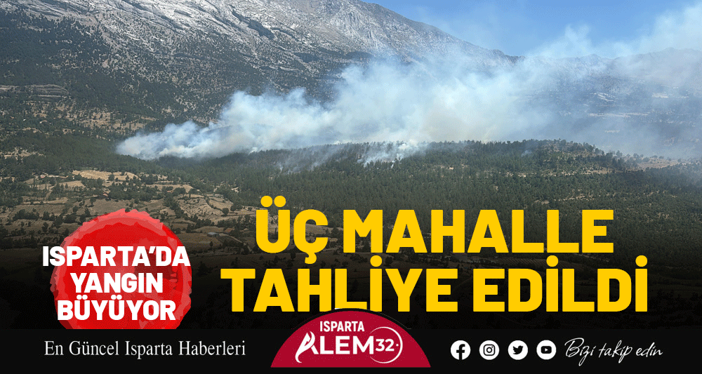 Isparta’nın Sütçüler ilçesine bağlı Yaylabel Köyü Yaka Mahallesi’nde çıkan orman