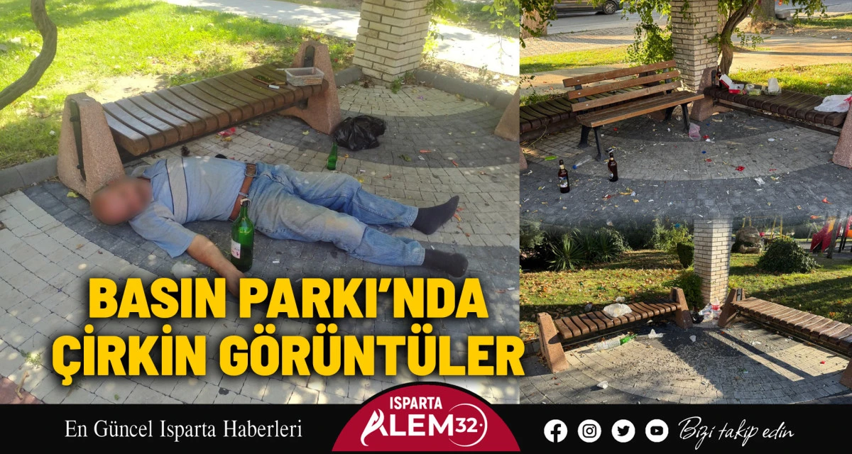 BASIN PARKI’NDA ÇİRKİN GÖRÜNTÜLER