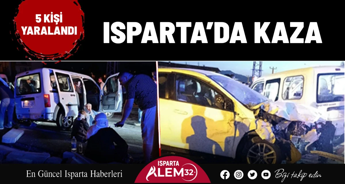 Isparta’nın Şarkikaraağaç İlçesinde meydana gelen trafik kazasında 4 kişi yaralandı.