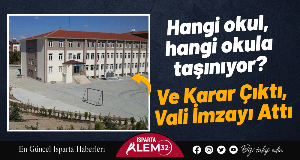 Isparta kamuoyunda günlerdir tartışılan konu artık nihayete erdi. Vali Abdullah