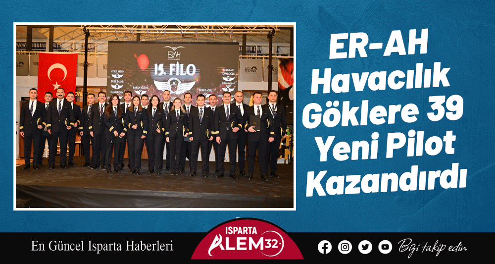 Isparta Süleyman Demirel Havalimanı yerleşkesinde faaliyet gösteren ER-AH Havacılık Akademisi,