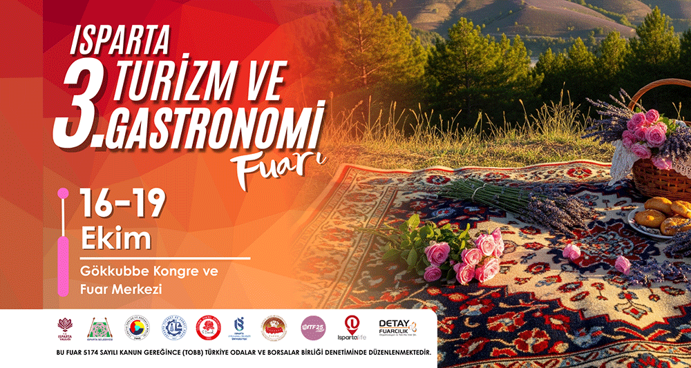 16-19 Ekim’de üçüncüsünü düzenleyeceğimiz Turizm ve Gastronomi Fuarı başlıyor!