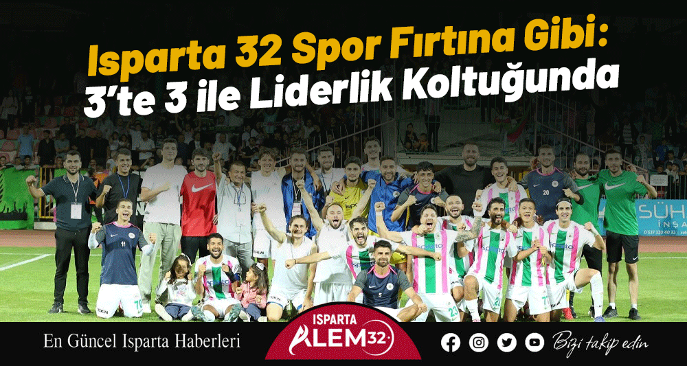TFF 2. Lig Kırmızı Grup’ta mücadele eden Isparta 32 Spor,