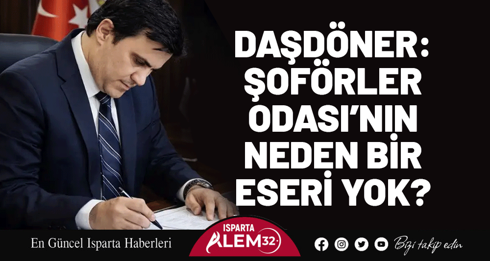 Isparta Şoförler Odası Başkan Adayı Faruk Daşdöner, Kira Var, Plaka