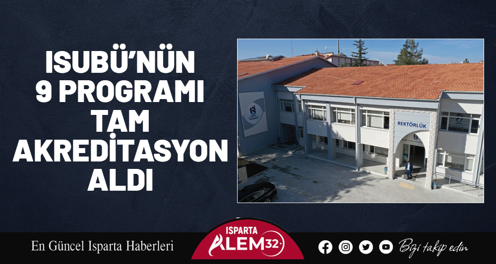 Isparta Uygulamalı Bilimler Üniversitesi bünyesinde yer alan 9 program, Mesleki