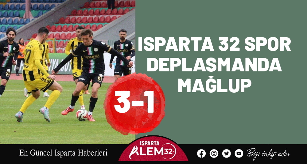 TFF 2’nci Lig’de mücadele eden Ispartaspor, deplasmanda oynadığı karşılaşmada rakibine