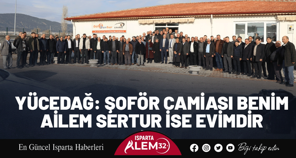 Isparta Şoförler Odası Başkanı ve Başkan Adayı Mehmet Yücedağ, öğrenci