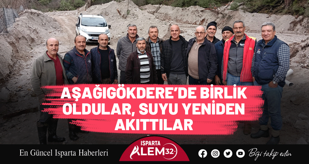 Aşağıgökdere Köyü’ne bağlı Cumali Mahallesi, yaşanan sel afetinin ardından dayanışma