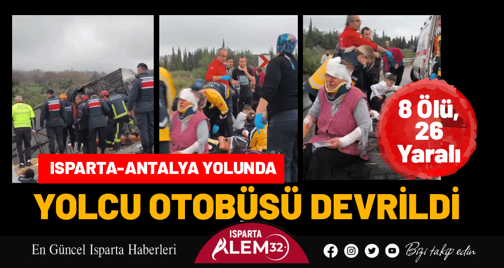 Antalya’nın Döşemealtı ilçesinde sabah saatlerinde meydana gelen trafik kazasında yolcu