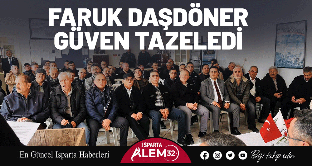 Isparta Halk Otobüsleri Kooperatifi’nin gerçekleştirilen genel kurulunda mevcut başkan Faruk