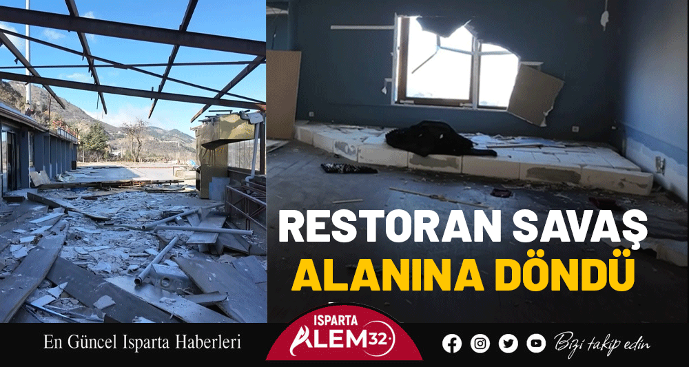 Isparta’da belediyeye ait Öküzbattı Mesireliği’ndeki restoran ve kafe, uzun süren