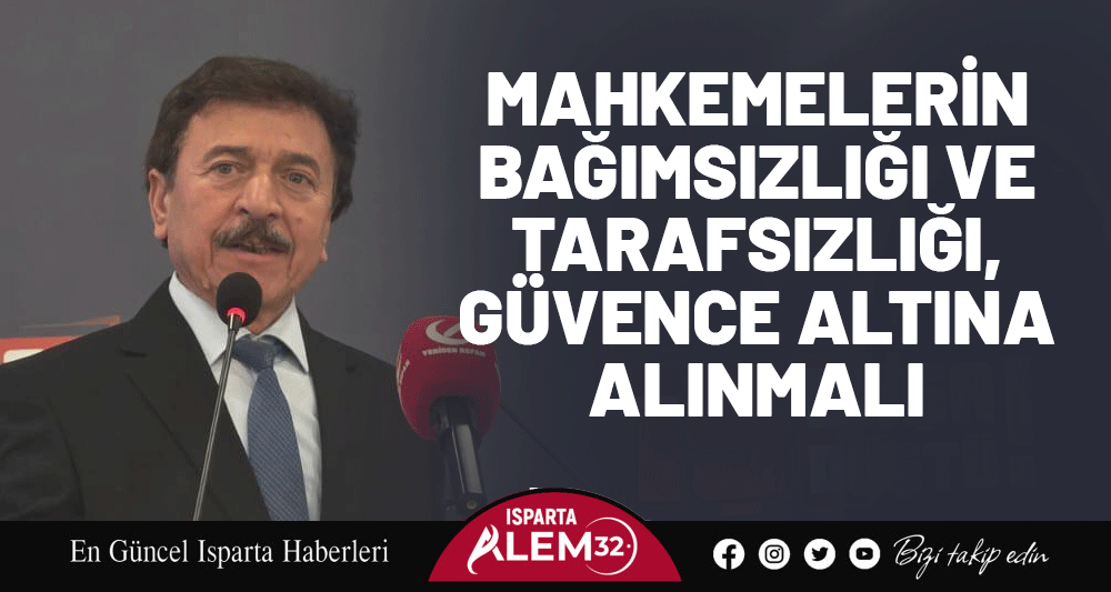 Yeniden Refah Partisi Isparta İl Başkanı Mustafa Aydemir, yargı sistemine