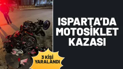 Işıkkent Mahallesi'nde meydana gelen trafik kazasında iki motosikletin çarpışması sonucu