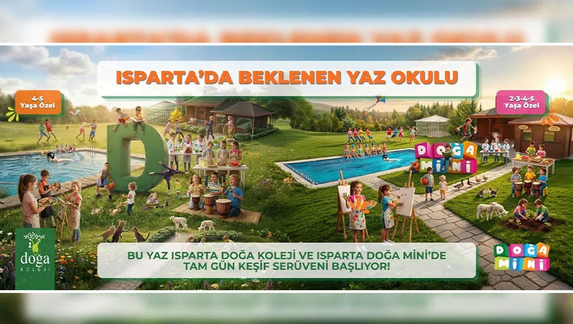 BU YAZ ISPARTA DOĞA KOLEJİ VE ISPARTA DOĞA MİNİ’DE TAM