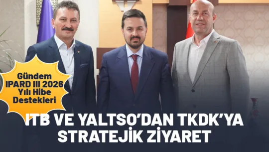 Isparta Ticaret Borsası (ITB) Yönetim Kurulu Başkanı Hüdai Şahin ve