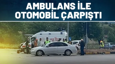 Isparta-Eğirdir karayolu Akkent Kavşağı’nda ambulans ile otomobil çarpıştı. Kazada 6