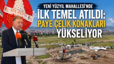 Isparta’nın 45’inci mahallesi olan Yeni Yüzyıl’da ilk inşaatın temeli düzenlenen