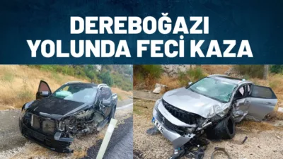 Burdur-Antalya karayolunda (Dereboğazı Yolu) iki araç çarpıştı. Kazada 4 kişi
