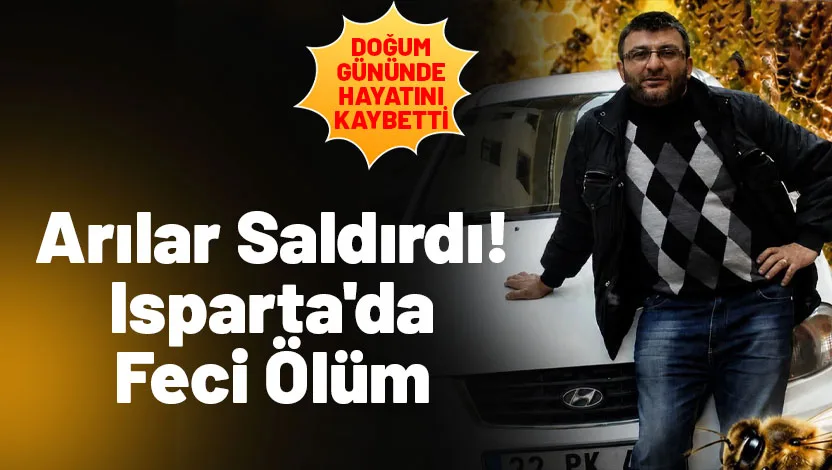 Davraz Mahallesinde eşek arılarının uzaklaştırmak isteyen 51 yaşındaki mobilya ustası