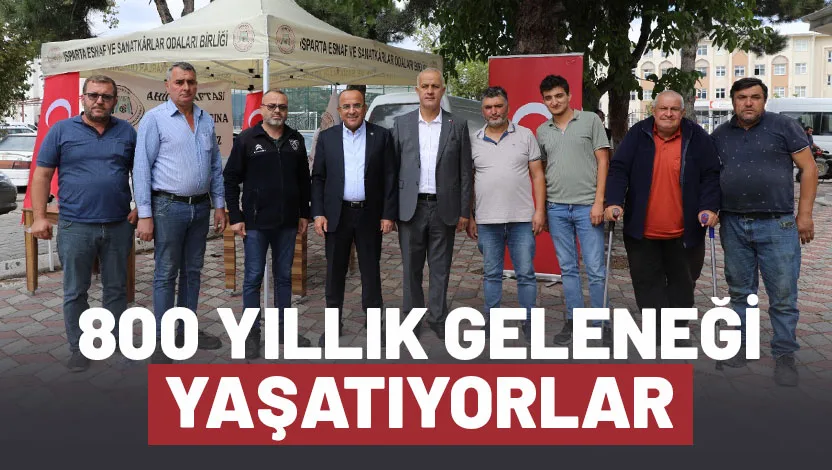 Isparta Esnaf ve Sanatkarlar Odaları Birliği öncülüğünde Ahilik Haftası kapsamında