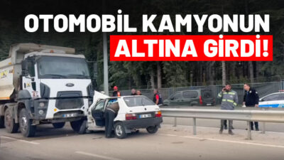 Isparta’nın Eğirdir ilçesinde şerit ihlali yaptığı belirtilen otomobil, karşı yönden