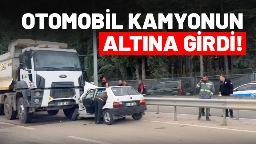 Isparta’nın Eğirdir ilçesinde şerit ihlali yaptığı belirtilen otomobil, karşı yönden