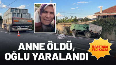 ISPARTA’nın Şarkikaraağaç ilçesine bağlı Salur köyünde, tır ile patpatın çarpışması