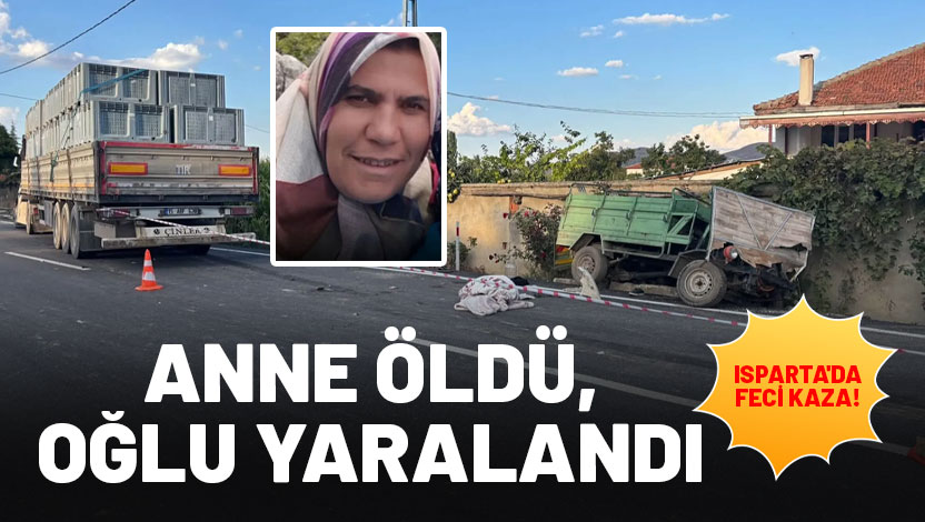 ISPARTA’nın Şarkikaraağaç ilçesine bağlı Salur köyünde, tır ile patpatın çarpışması
