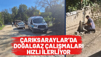 Isparta’nın Şarkikaraağaç ilçesine bağlı Çarıksaraylar beldesinde doğal gaz projesinin ikinci