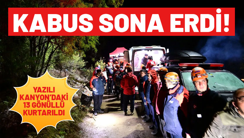 İstanbul’dan Isparta’nın Sütçüler ilçesindeki Yazılı Kanyon’a eğitim için gelen İHH